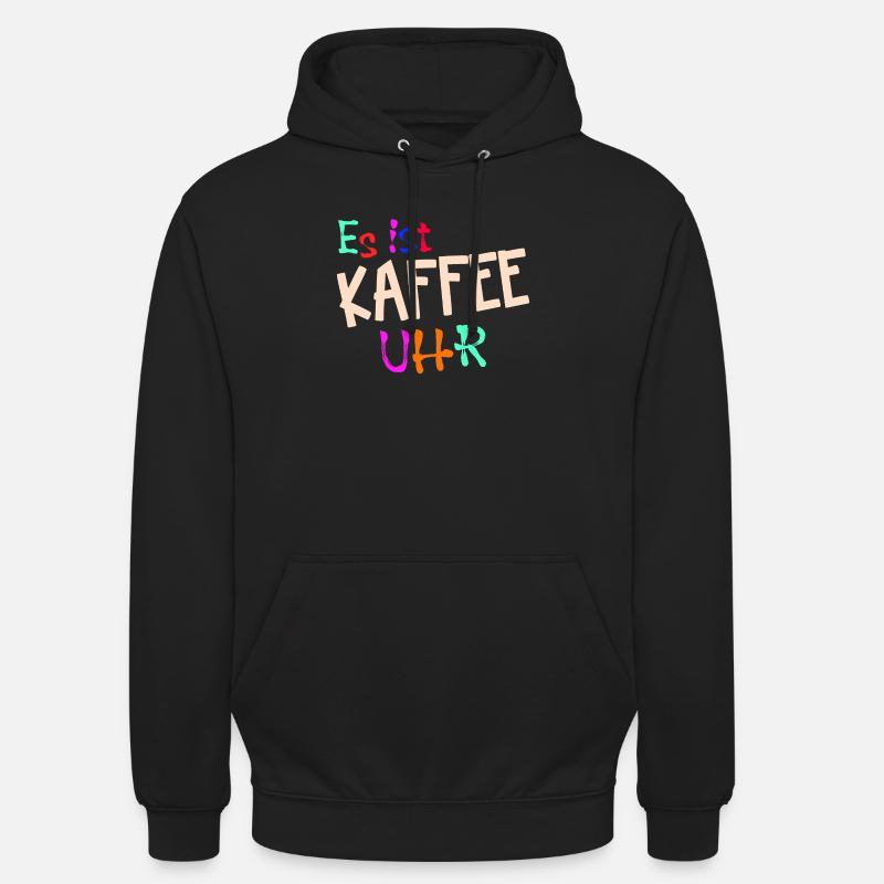 Kaffeeliebhaber Kaffeetrinker Kaffe Statement - Unisex Hoodie - Schwarz