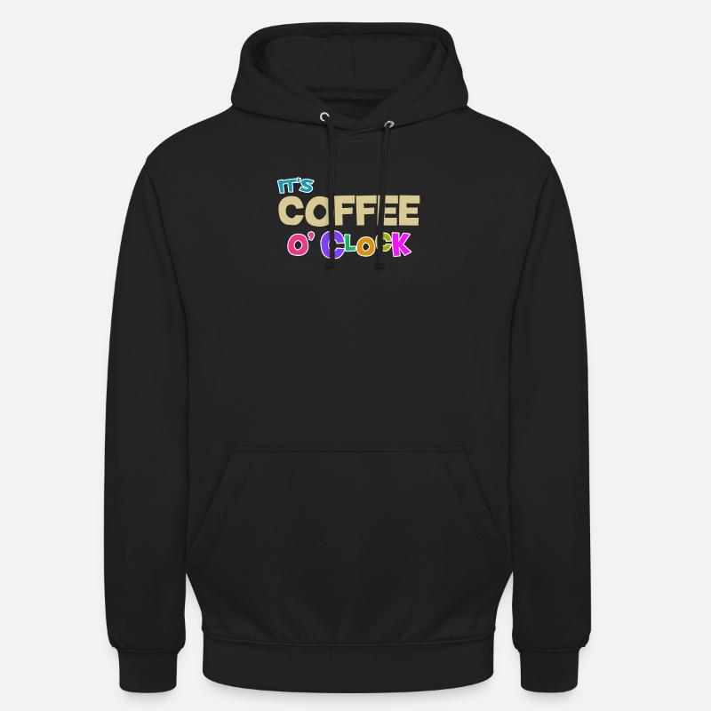 Coffee lovers Caffeine Coffee Cool Statement - Unisex Hoodie - black