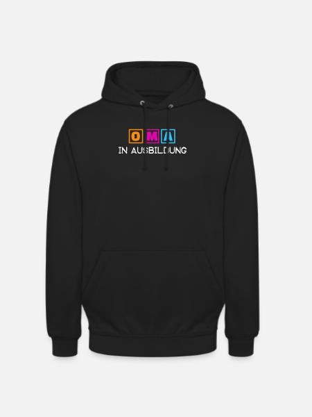 Alte Frau Statement Großmutter Oma Rentnerin - Unisex Hoodie - Schwarz