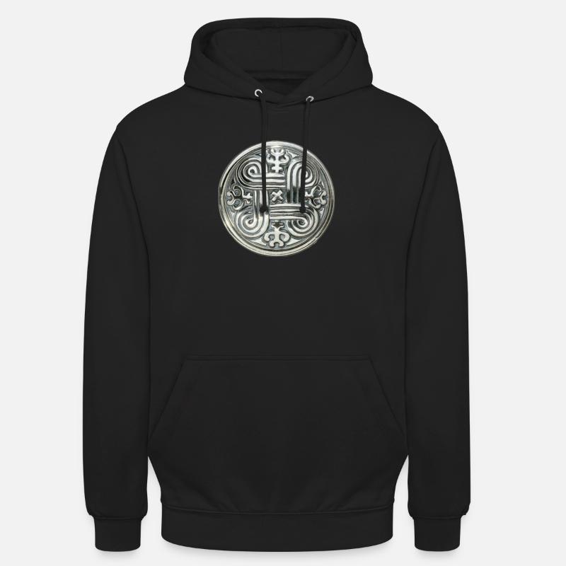 Kaleva Silber Ornament - Unisex Hoodie - Schwarz