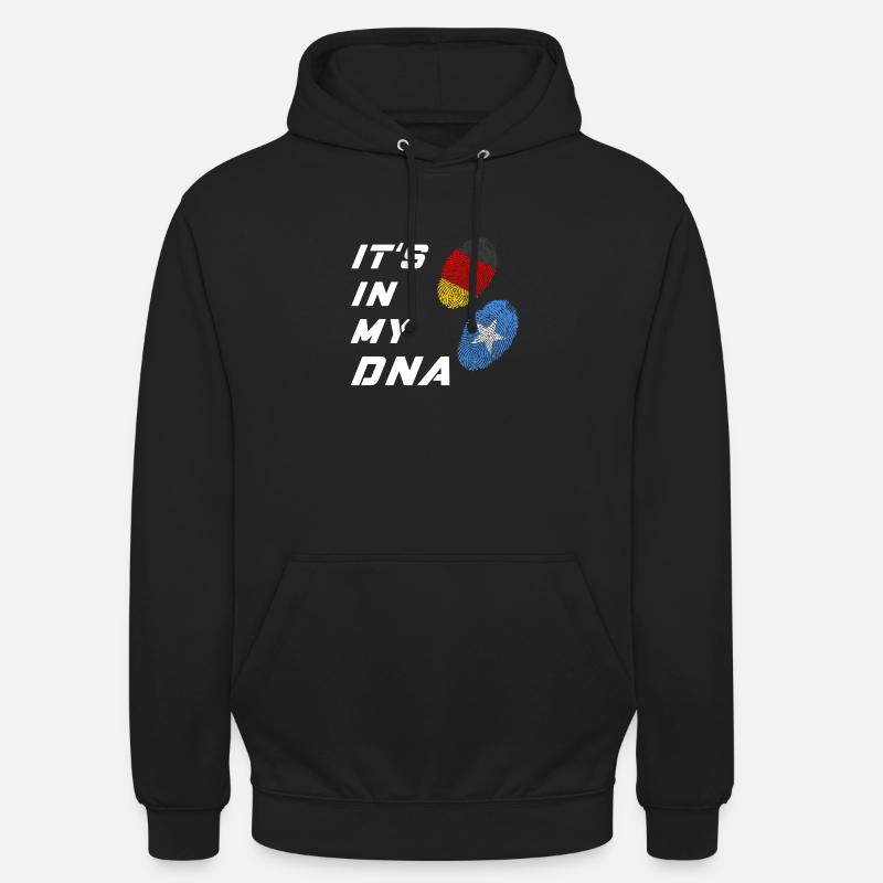 Dans mon ADN Allemagne / Somalie - Sweat-shirt à capuche unisexe - noir