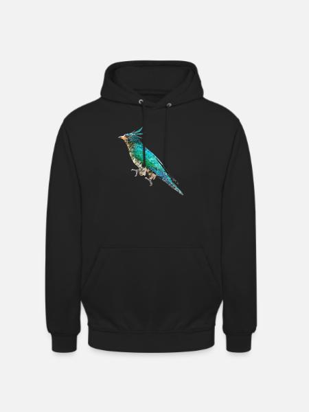 Bird ~ the Emerald Cuckoo - Unisex Hoodie - black