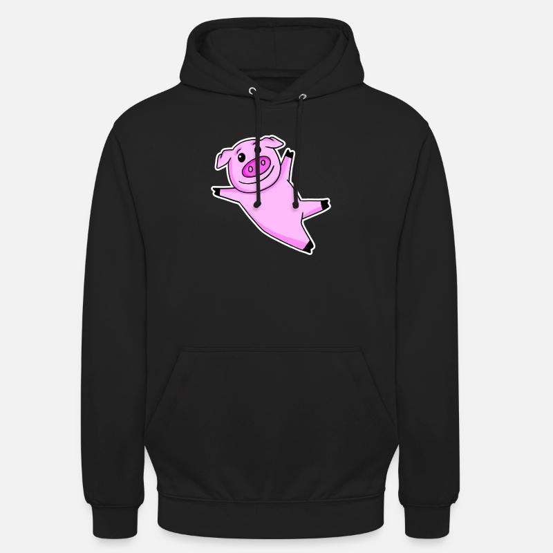 Pig Cute - Unisex Hoodie - black