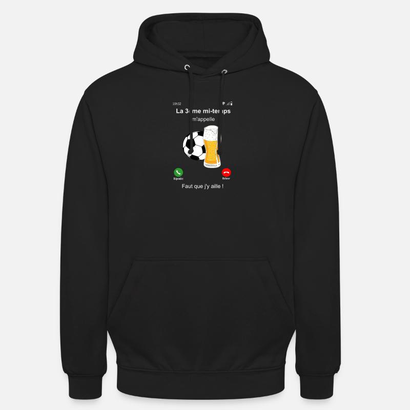 La 3ème mi-temps m'appelle - Sweat-shirt à capuche unisexe - noir