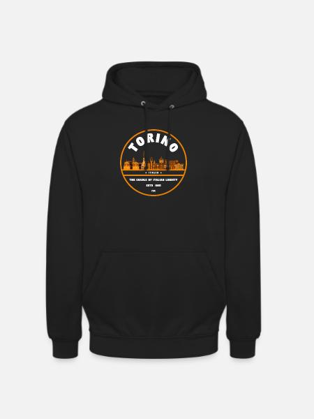 Torino Skyline Emblem - Unisex Hoodie - black