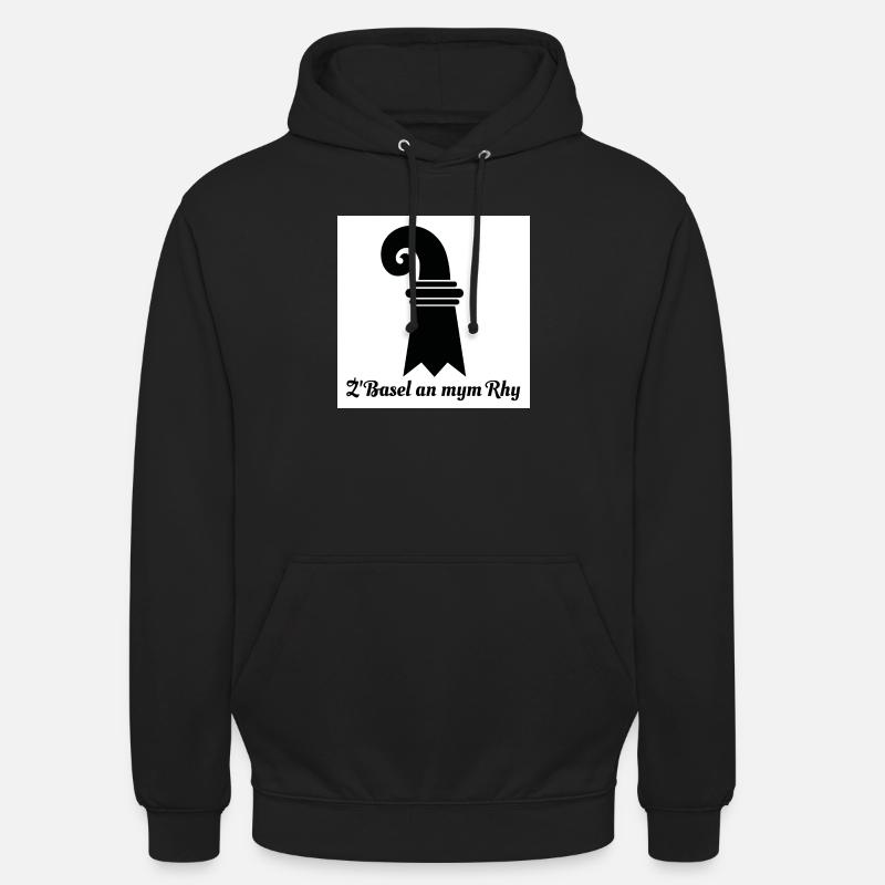 Basel am Rhein - Unisex Hoodie - Schwarz
