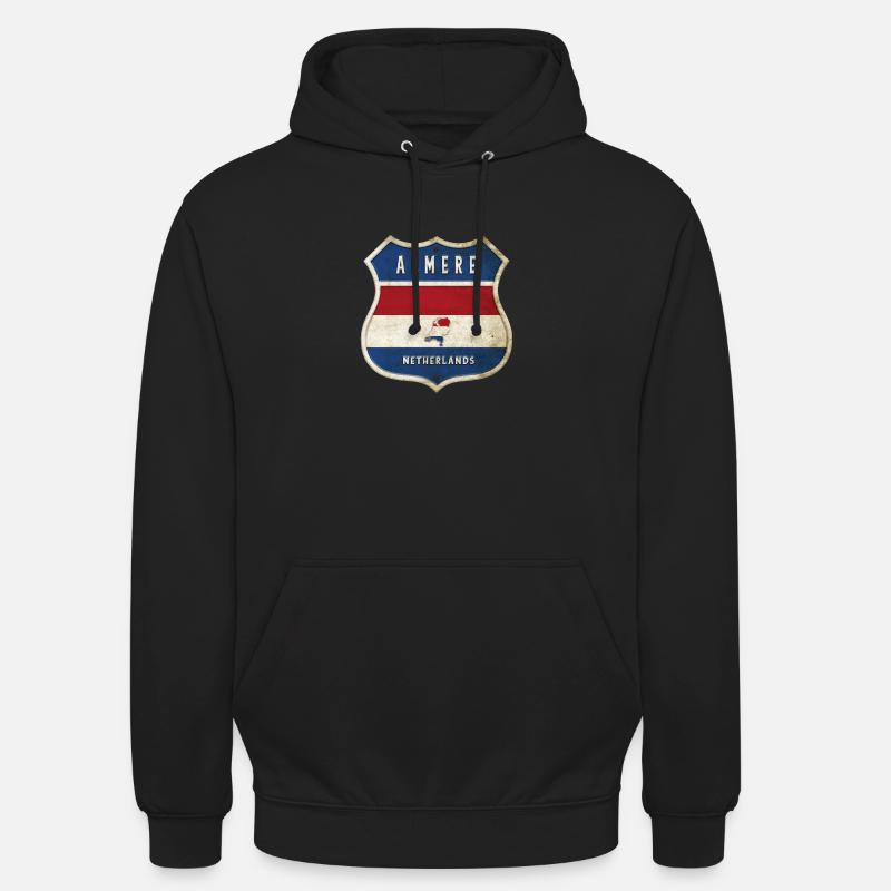 Design du blason d'Almere, Pays-Bas - Sweat-shirt à capuche unisexe - noir