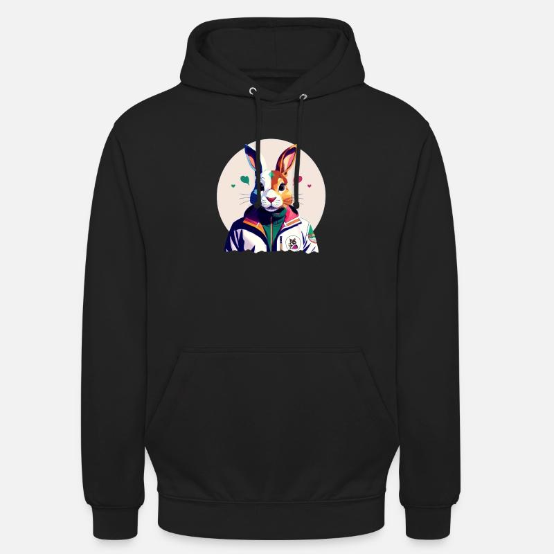 Bunny, Easter Bunny - Unisex Hoodie - black