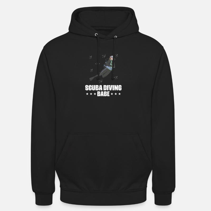 Design de plongée sous-marine - Sweat-shirt à capuche unisexe - noir