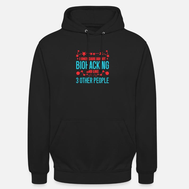 Lustiges Biohacking Design - Unisex Hoodie - Schwarz