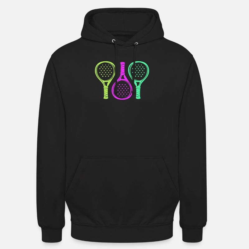 Padel Racket Setback Player Padel Game - Unisex Hoodie - black