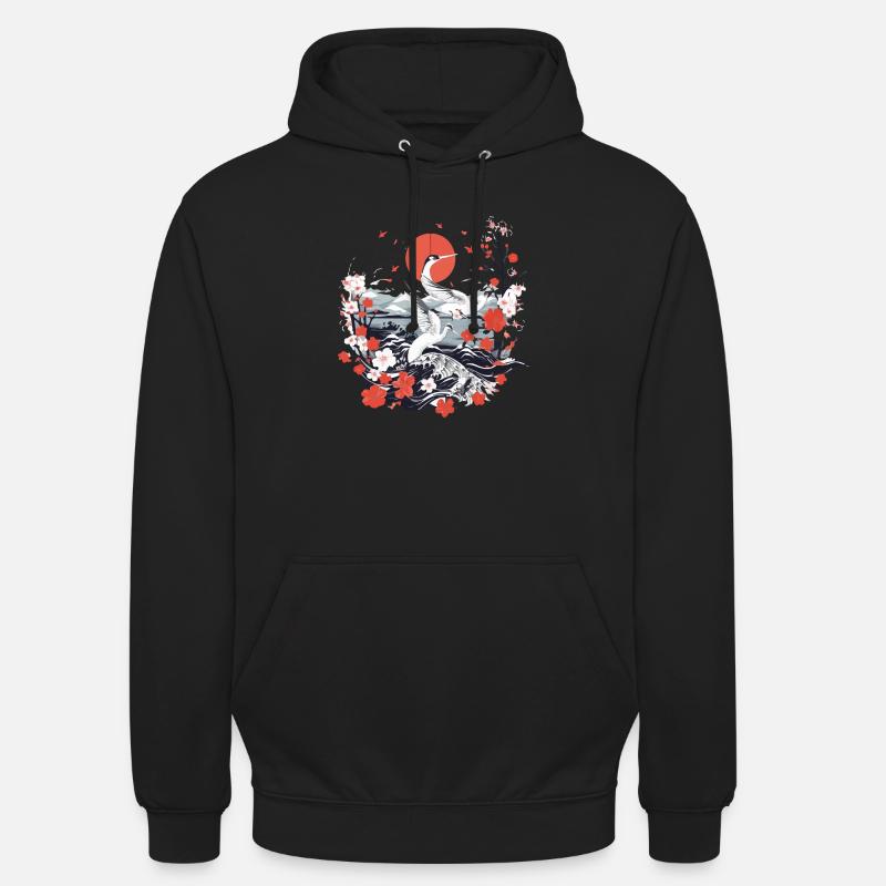 Japanische Folklore - Unisex Hoodie - Schwarz
