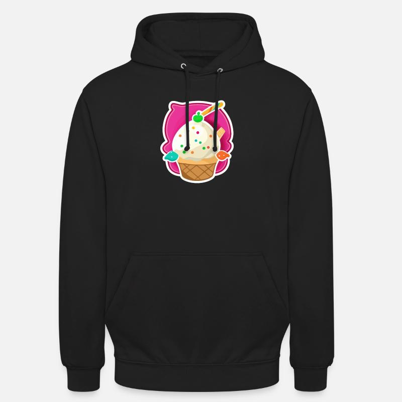 Eis, Eiscreme - Unisex Hoodie - black
