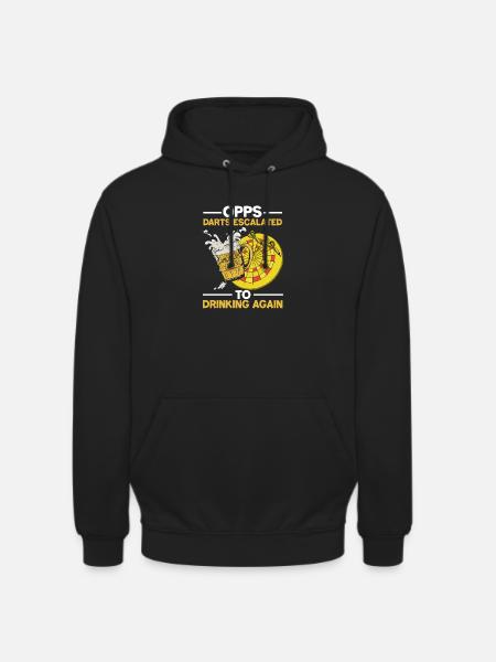 Dart beer pub design - Unisex Hoodie - black