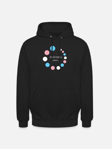 Pride Month - Transitioning... Loading - Unisex Hoodie - black