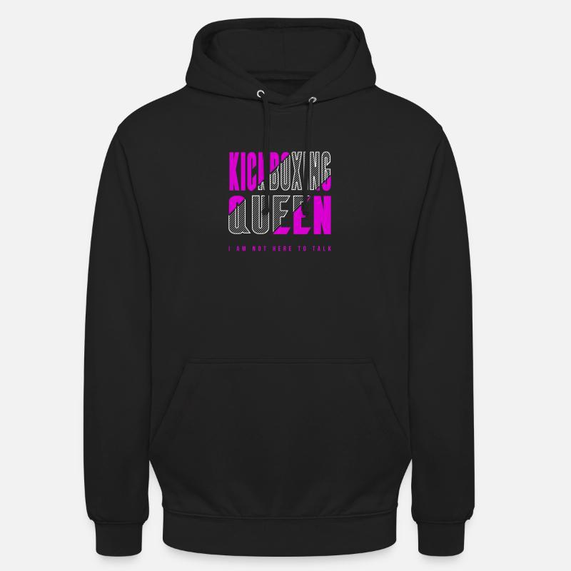 Reine du kickboxing - Sweat-shirt à capuche unisexe - noir