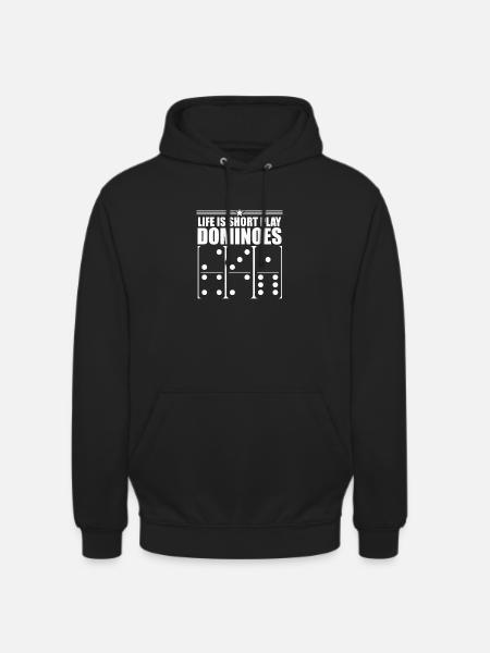 Domino game design - Unisex Hoodie - black