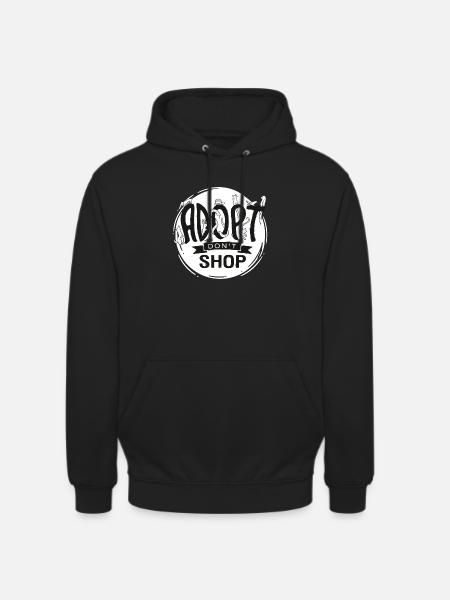 Adopt Don't Shop - Unisex Hoodie - black