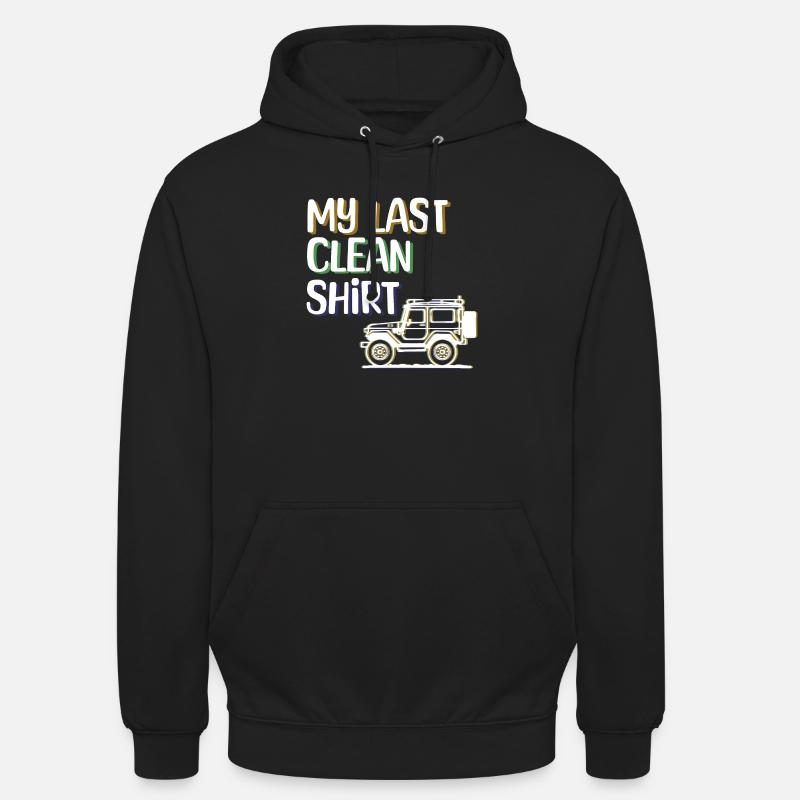 Camper Wanderer Statement Camping Wohnwagen - Unisex Hoodie - Schwarz