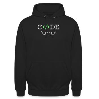 Work Saying Developer Career Workaholic Job - Unisex Hoodie - black - Front - Alina (178cm) & Michal (187cm)