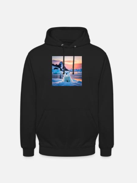 Pooh on the Ice Floe - Unisex Hoodie - black