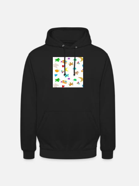 Pattern1 - Unisex Hoodie - black