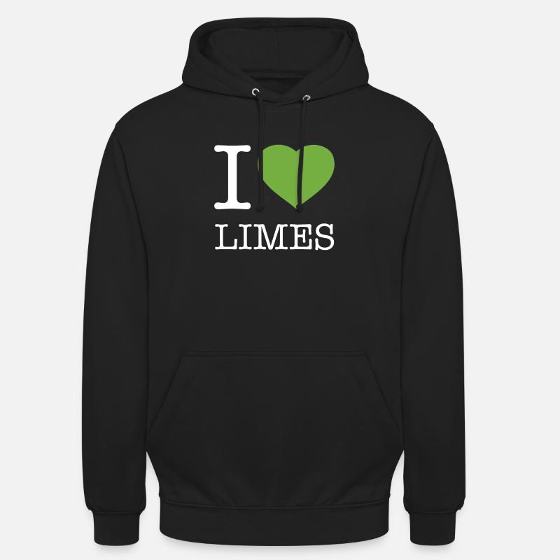 J’ADORE LES CITRONS VERTS - Sweat-shirt à capuche unisexe - noir