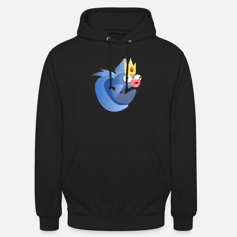 Look Pullover Fisch - Unisex Hoodie - Schwarz