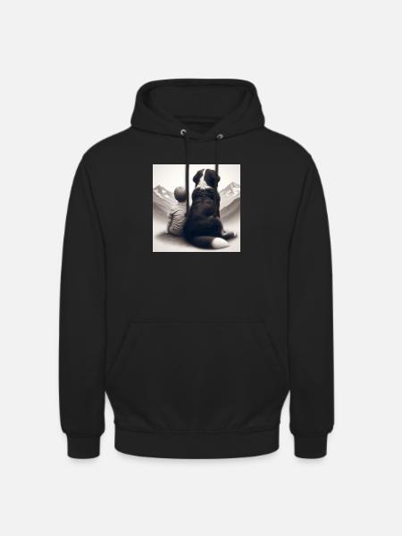 Bouvier bernois - Sweat-shirt à capuche unisexe - noir