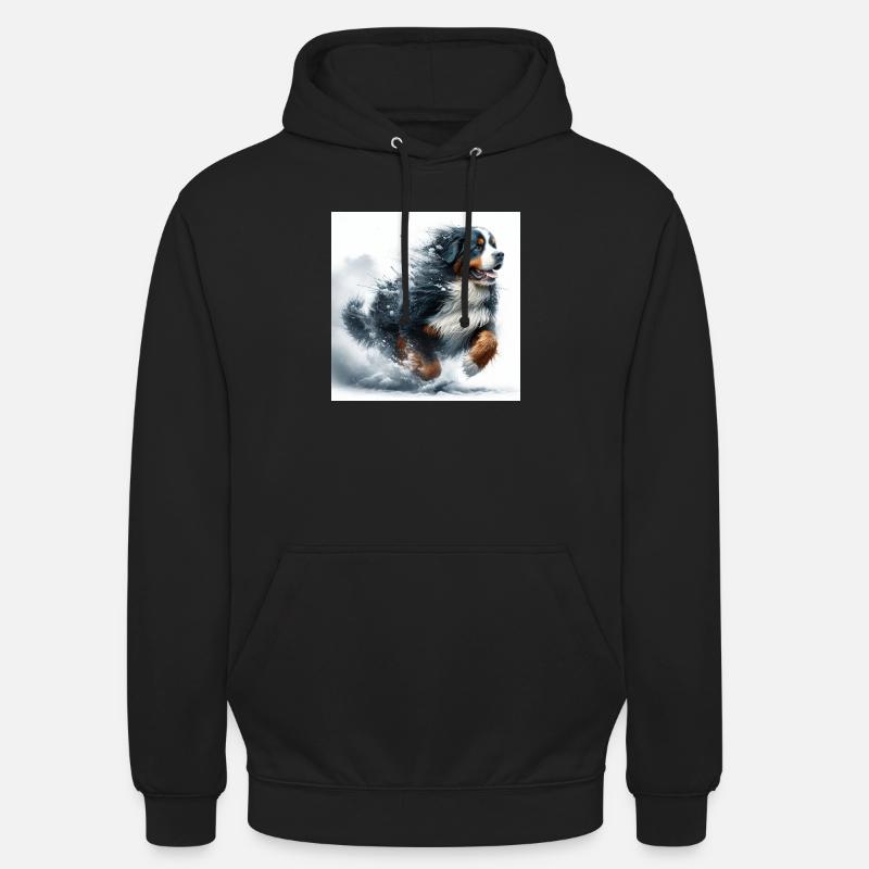 Bouvier bernois - Sweat-shirt à capuche unisexe - noir