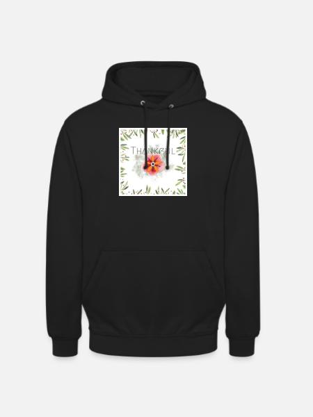Thankful - Unisex Hoodie - Schwarz