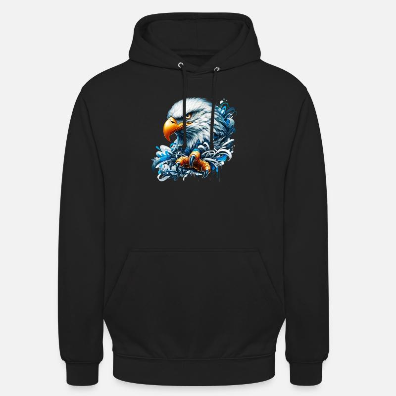 Aigle - Sweat-shirt à capuche unisexe - noir