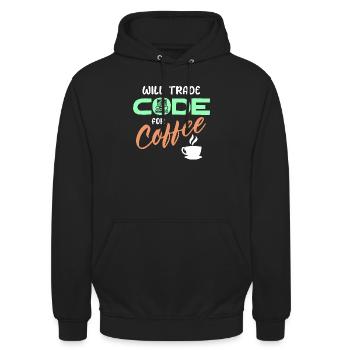 Programmierer Developer Code Statement Computer - Unisex Hoodie - Schwarz - Vorne - Alina (178cm) & Michal (187cm)