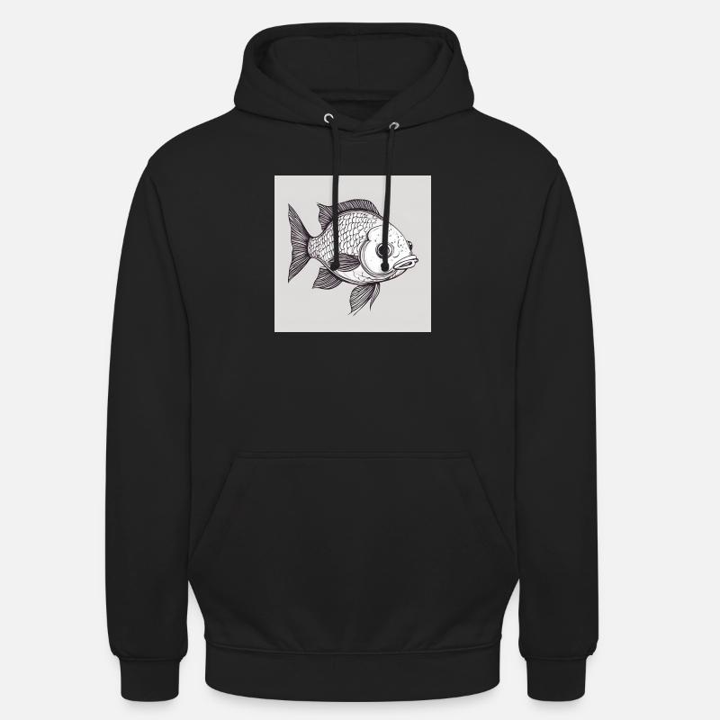 Fisch - Unisex Hoodie - Schwarz