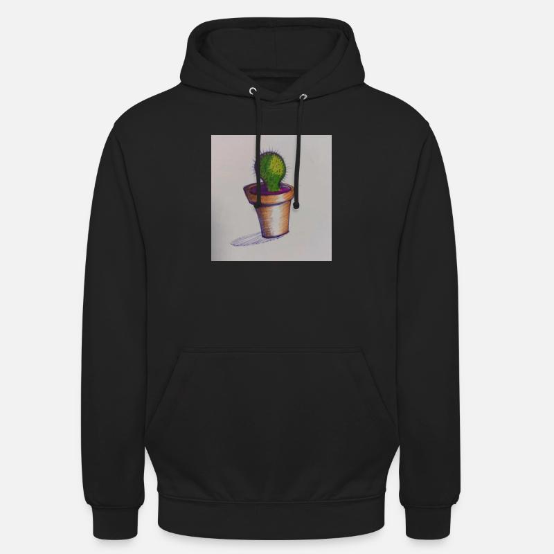 Pot de fleur - Sweat-shirt à capuche unisexe - noir
