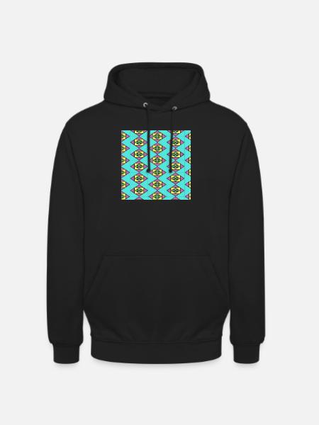 Repetitive Cubism - Unisex Hoodie - black