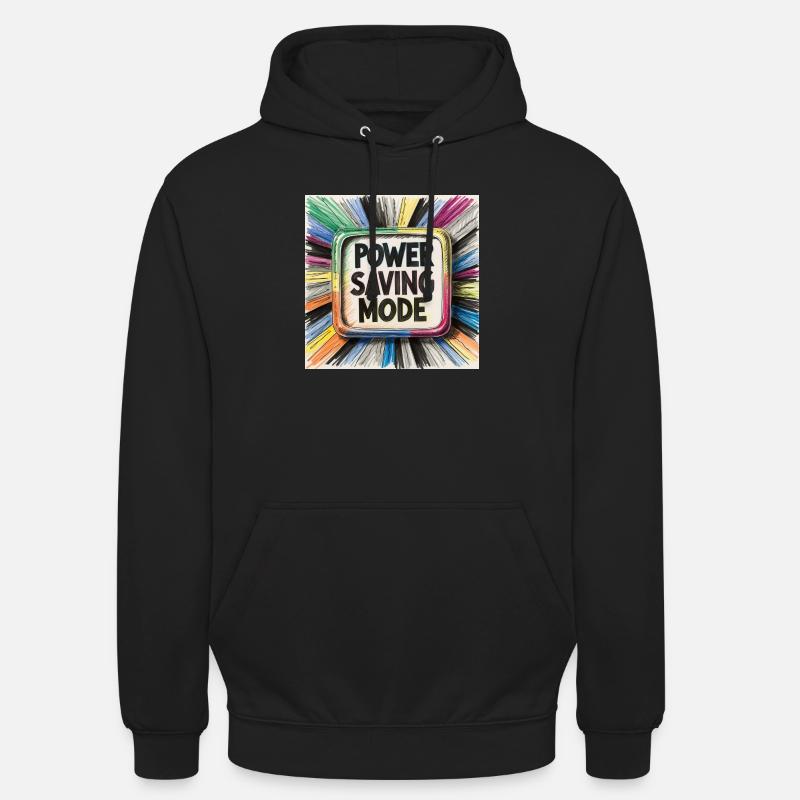 Mode d’économie d’énergie - Sweat-shirt à capuche unisexe - noir