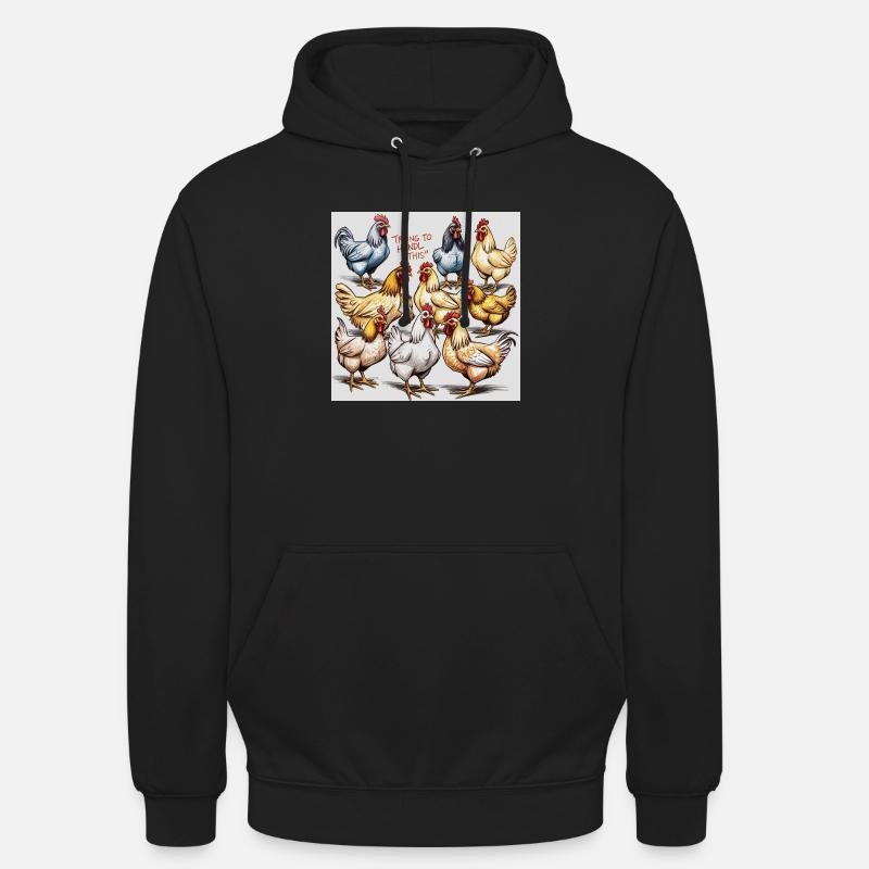 Chicken Ballet: Polyphonic Chicken Troupe - Unisex Hoodie - black