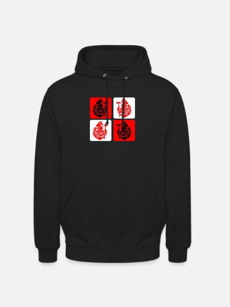 Feuerwehr – Mut im Einsatz - Unisex Hoodie - Schwarz