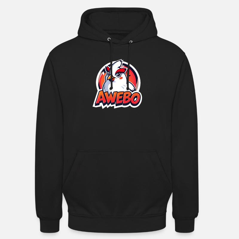 Awebo - Sweat-shirt à capuche unisexe - noir