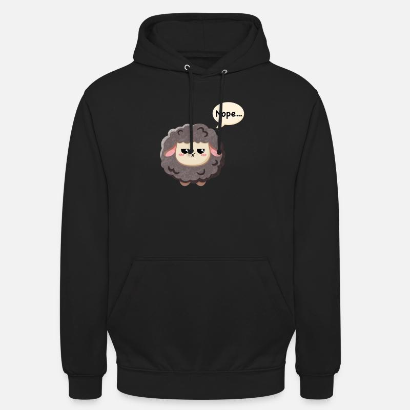 Schwarzes Schaf - Nope - Unisex Hoodie - Schwarz