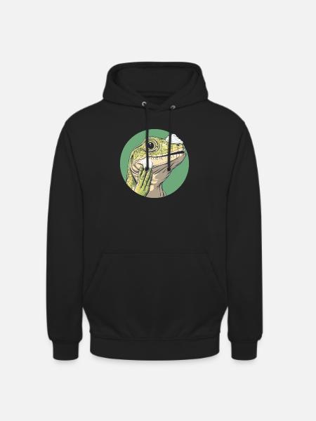 Lizard shaving – smoother than ever! - Unisex Hoodie - black