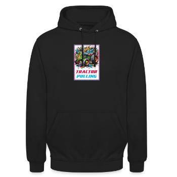 Tractor Pulling Power - Unisex Hoodie - Schwarz - Vorne - Alina (178cm) & Michal (187cm)
