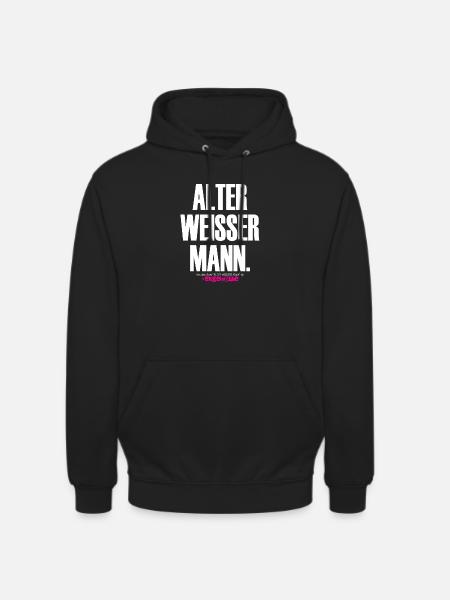 OLD WHITE MAN Design - Unisex Hoodie - black