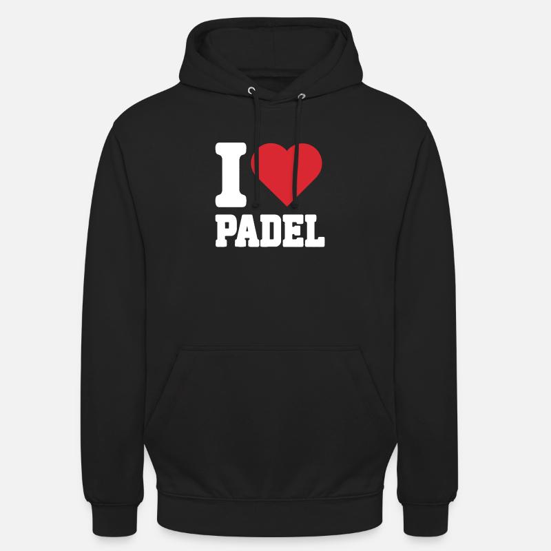 J’adore le padel - Sweat-shirt à capuche unisexe - noir