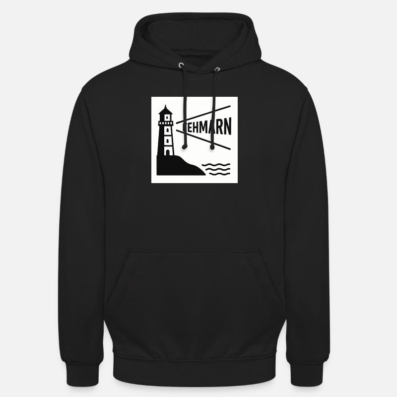 Fehmarn - Sweat-shirt à capuche unisexe - noir