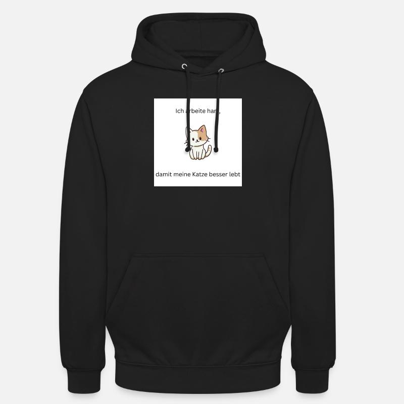 Tout pour votre chat - Sweat-shirt à capuche unisexe - noir