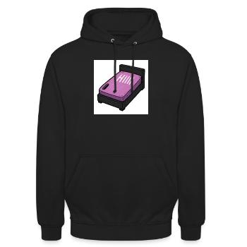 Kurzzeit-Alarm mit Schlafmodus - Unisex Hoodie - Schwarz - Vorne - Alina (178cm) & Michal (187cm)