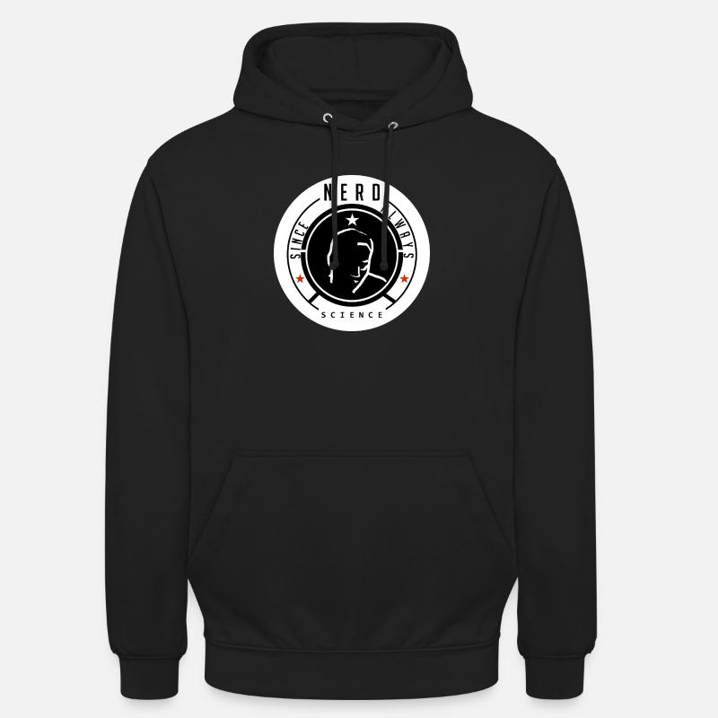Nerd Science Logo T-Shirt - Sweat-shirt à capuche unisexe - noir