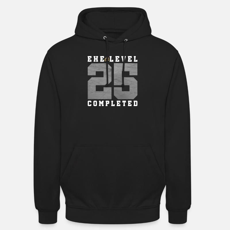 25e anniversaire de mariage - Sweat-shirt à capuche unisexe - noir